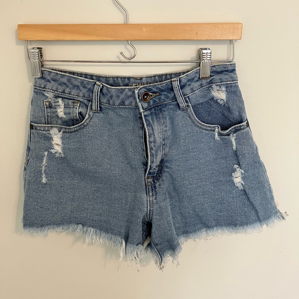 Rewash High Waisted Jean Shorts Summer Beach Casual Western Picnic Festival